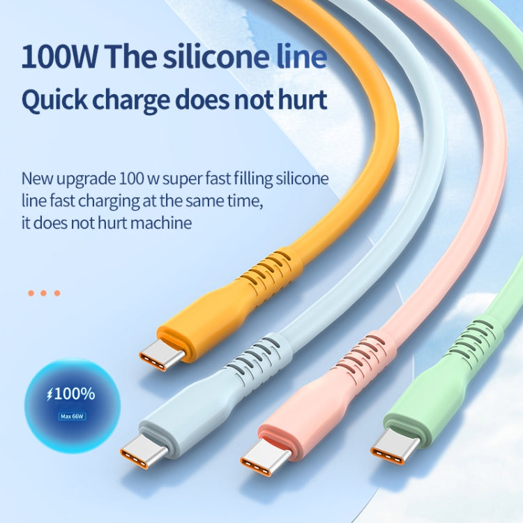 ADC-014 6A USB to USB-C/Type-C Liquid Silicone Data Cable, Length:0.5m