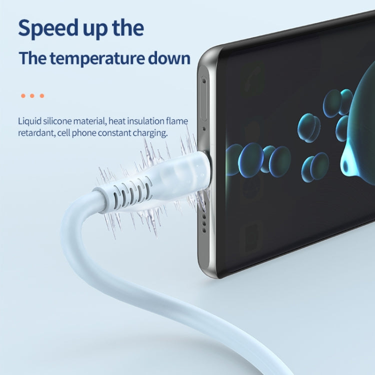 ADC-014 6A USB to USB-C/Type-C Liquid Silicone Data Cable, Length:2m