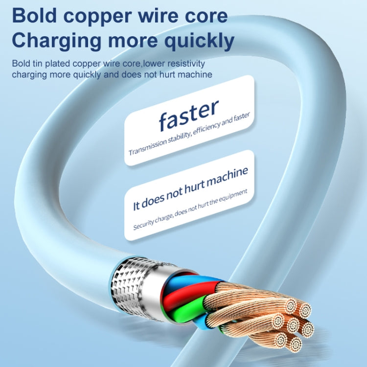 ADC-014 6A USB to USB-C/Type-C Liquid Silicone Data Cable, Length:2m