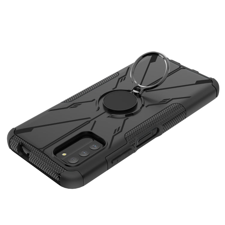 For Nokia G100 Armor Bear Shockproof PC + TPU Phone Case with Ring