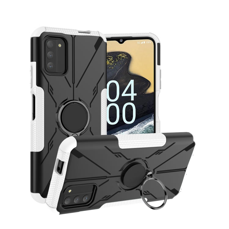 For Nokia G100 Armor Bear Shockproof PC + TPU Phone Case with Ring