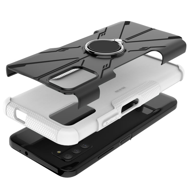 For Nokia G100 Armor Bear Shockproof PC + TPU Phone Case with Ring