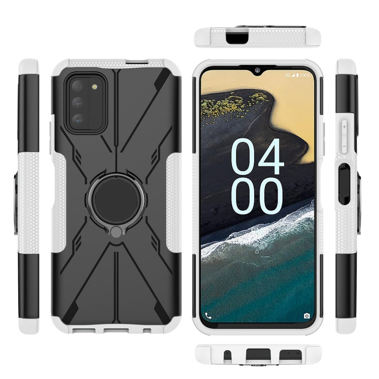 For Nokia G100 Armor Bear Shockproof PC + TPU Phone Case with Ring