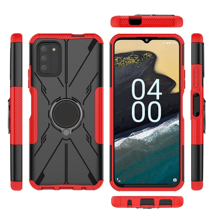 For Nokia G100 Armor Bear Shockproof PC + TPU Phone Case with Ring