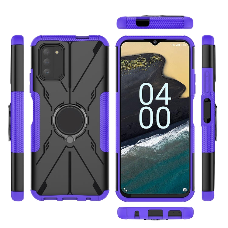 For Nokia G100 Armor Bear Shockproof PC + TPU Phone Case with Ring