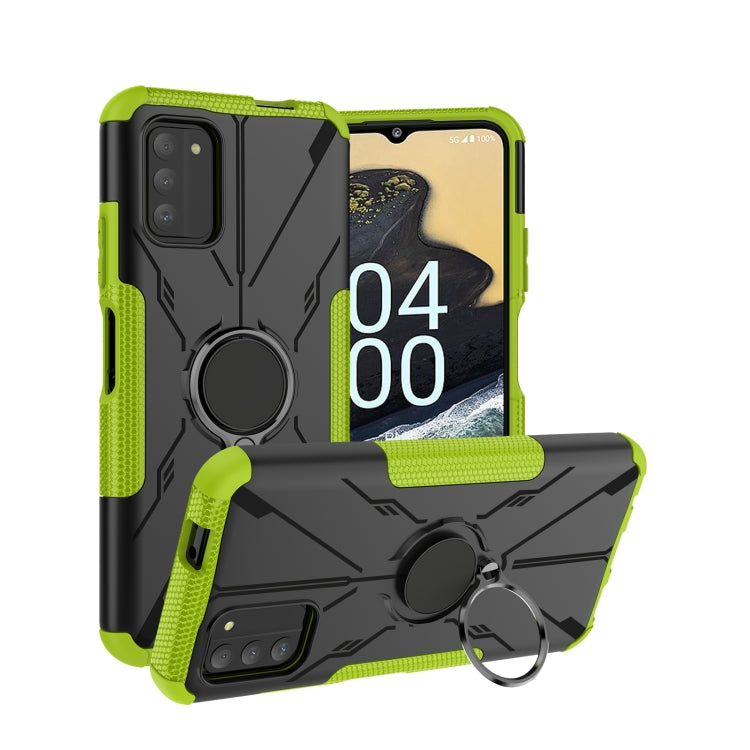 For Nokia G100 Armor Bear Shockproof PC + TPU Phone Case with Ring