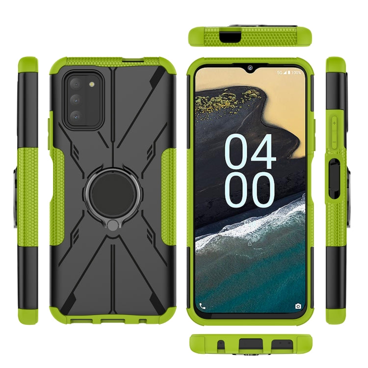 For Nokia G100 Armor Bear Shockproof PC + TPU Phone Case with Ring