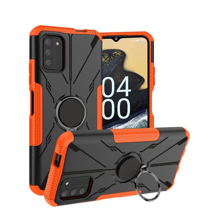 For Nokia G100 Armor Bear Shockproof PC + TPU Phone Case with Ring