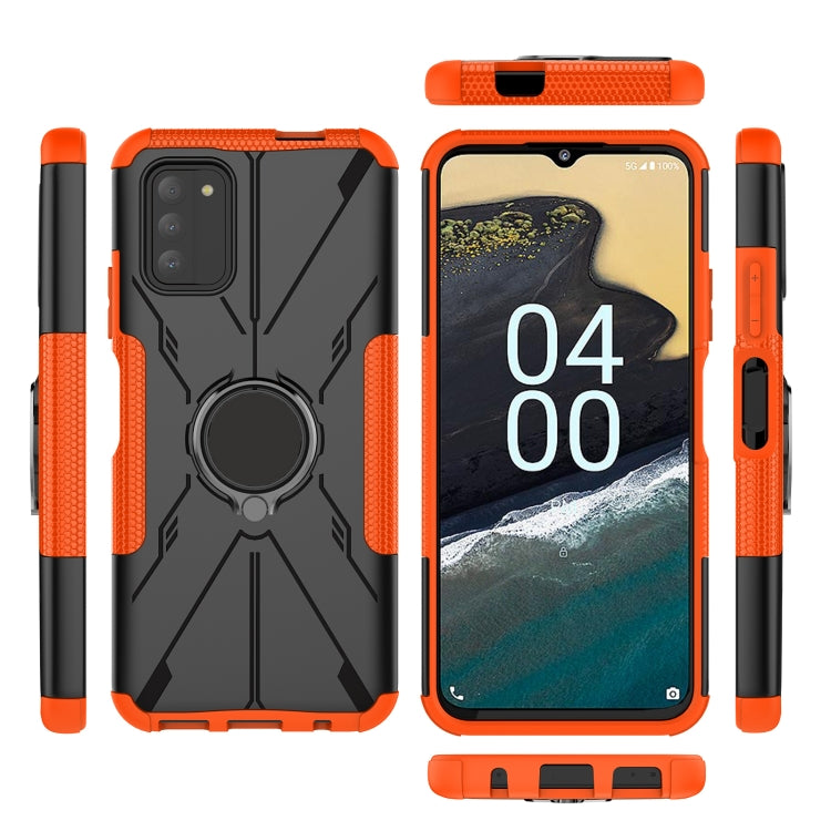 For Nokia G100 Armor Bear Shockproof PC + TPU Phone Case with Ring