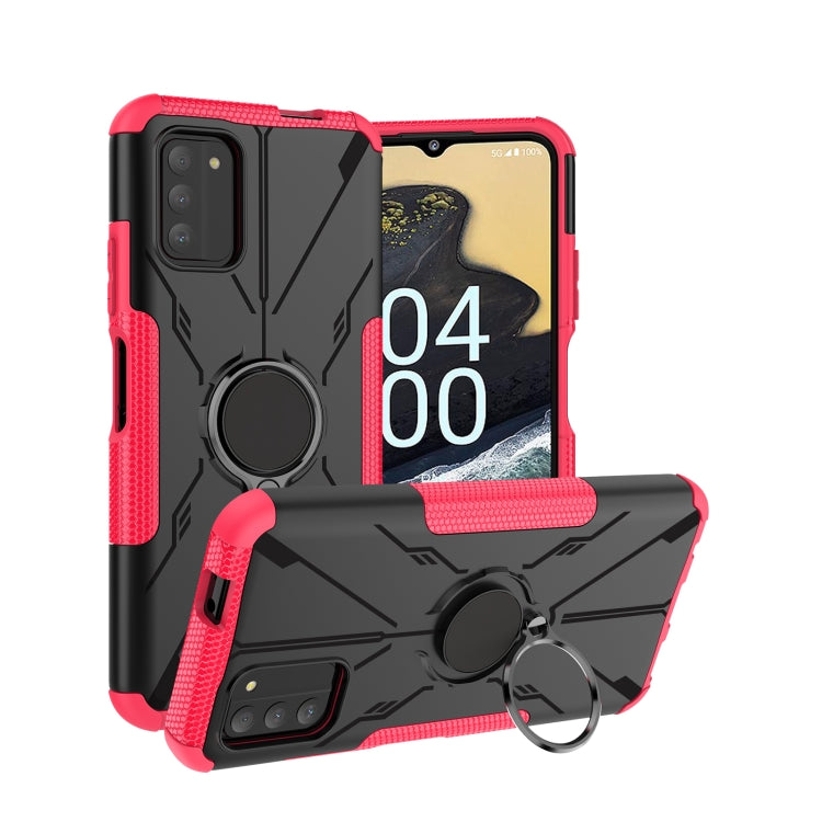 For Nokia G100 Armor Bear Shockproof PC + TPU Phone Case with Ring