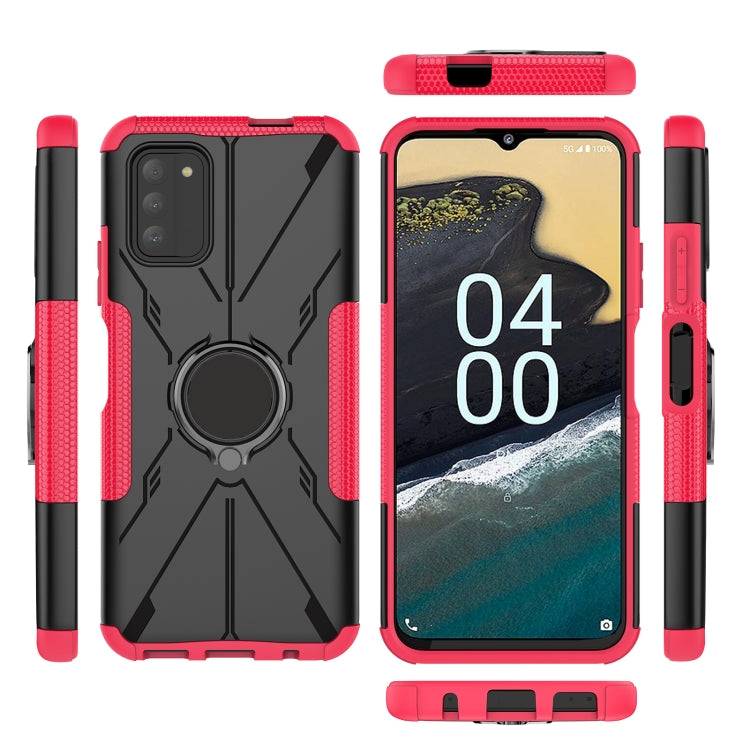 For Nokia G100 Armor Bear Shockproof PC + TPU Phone Case with Ring