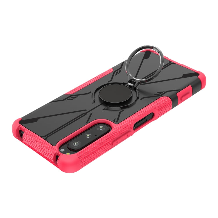 For Sony Xperia 5 IV Armor Bear Shockproof PC + TPU Phone Case with Ring