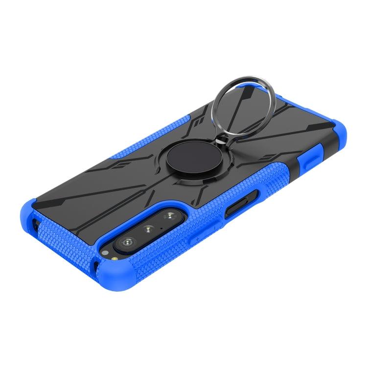 For Sony Xperia 5 IV Armor Bear Shockproof PC + TPU Phone Case with Ring