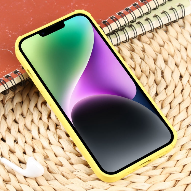 For iPhone 14 Plus Weave Texture Silicone Phone Case