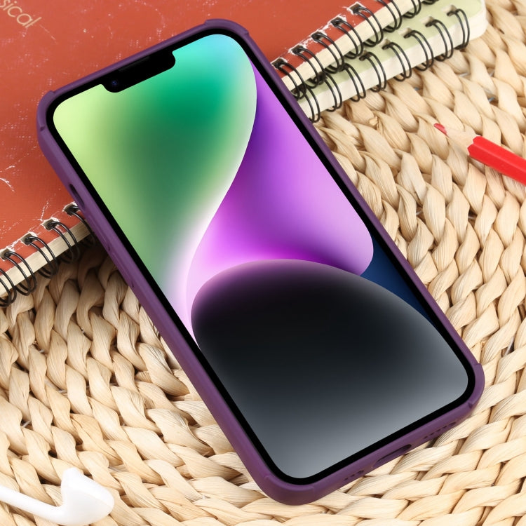For iPhone 14 Plus Weave Texture Silicone Phone Case