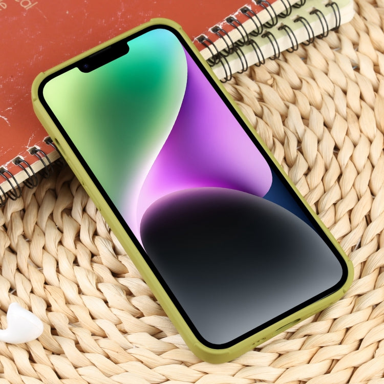 For iPhone 14 Plus Weave Texture Silicone Phone Case