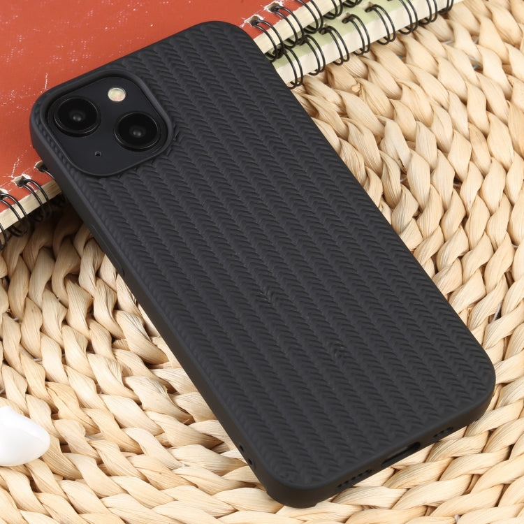 For iPhone 14 Plus Weave Texture Silicone Phone Case