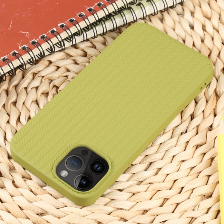 For iPhone 14 Pro Weave Texture Silicone Phone Case