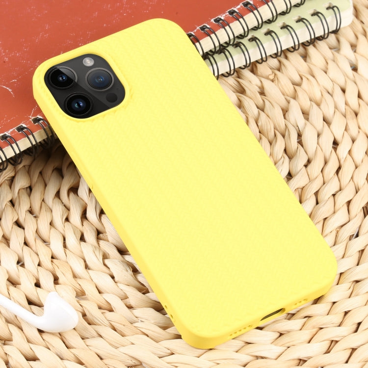 For iPhone 14 Pro Max Weave Texture Silicone Phone Case