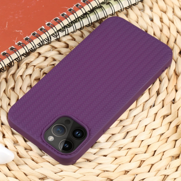 For iPhone 14 Pro Max Weave Texture Silicone Phone Case