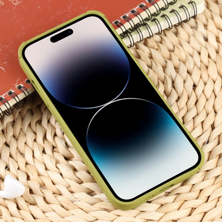 For iPhone 14 Pro Max Weave Texture Silicone Phone Case