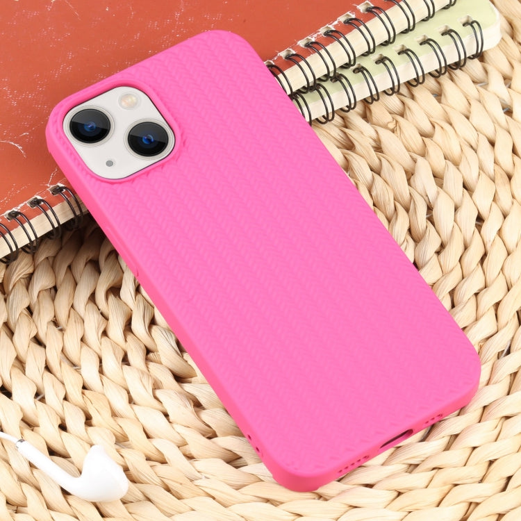 For iPhone 13 Weave Texture Silicone Phone Case