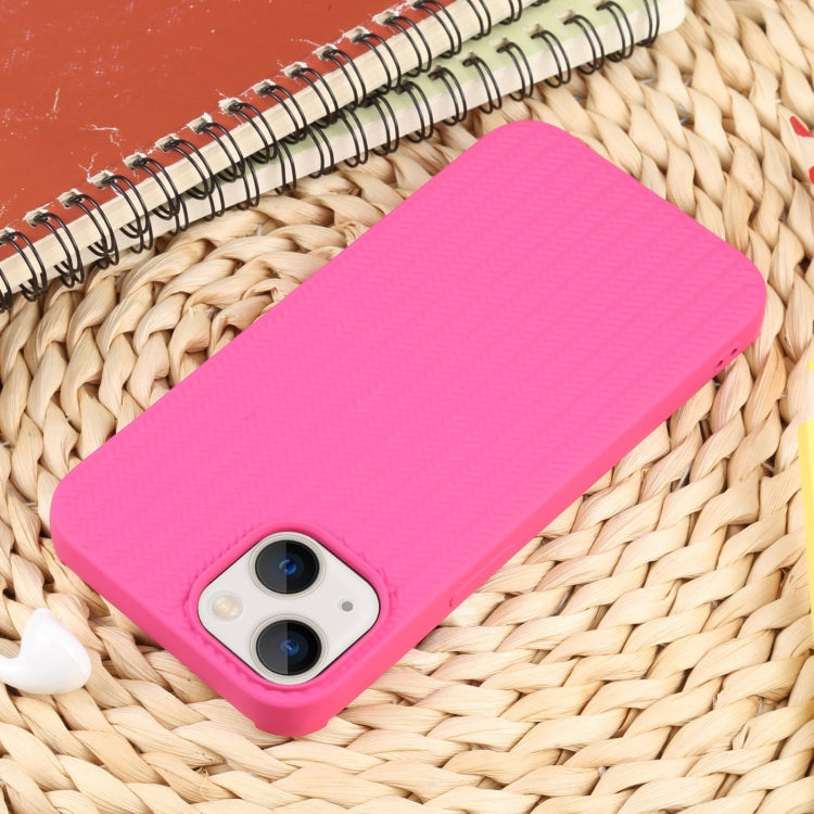 For iPhone 13 Weave Texture Silicone Phone Case