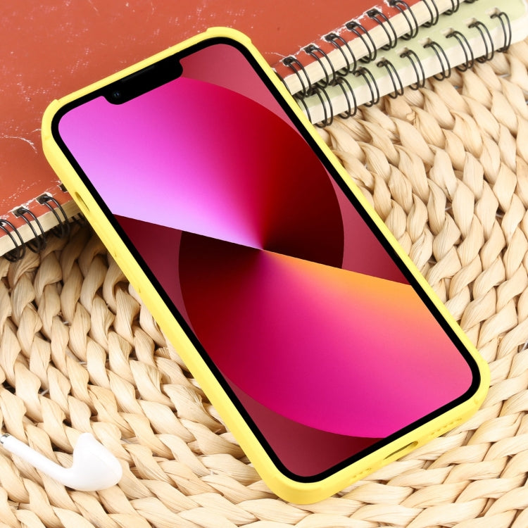 For iPhone 13 Weave Texture Silicone Phone Case