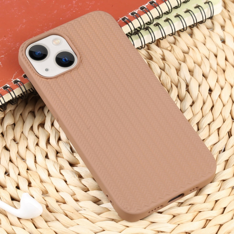 For iPhone 13 Weave Texture Silicone Phone Case