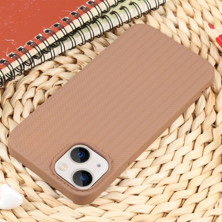 For iPhone 13 Weave Texture Silicone Phone Case