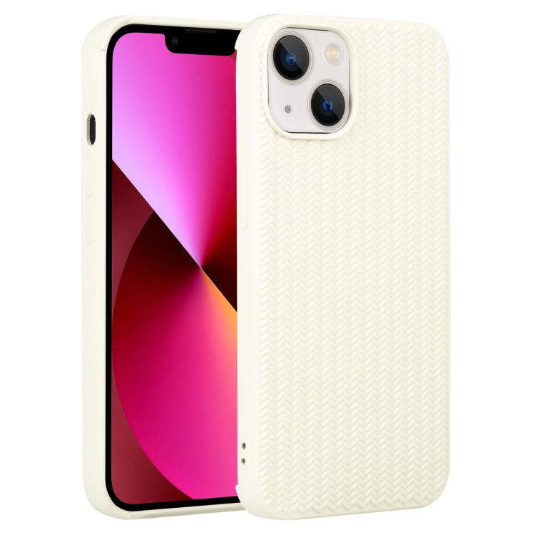 For iPhone 13 Weave Texture Silicone Phone Case