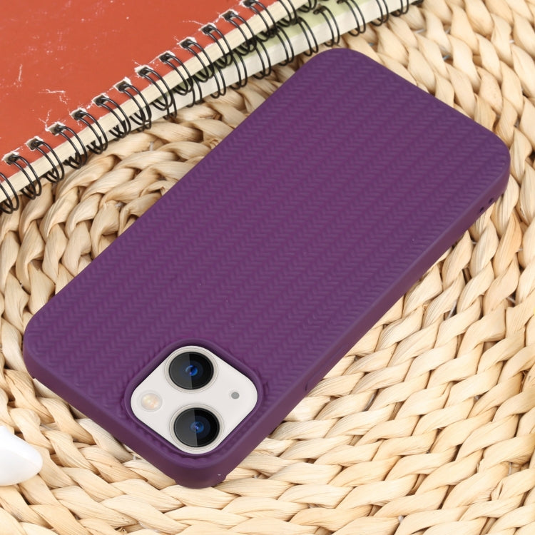 For iPhone 13 Weave Texture Silicone Phone Case