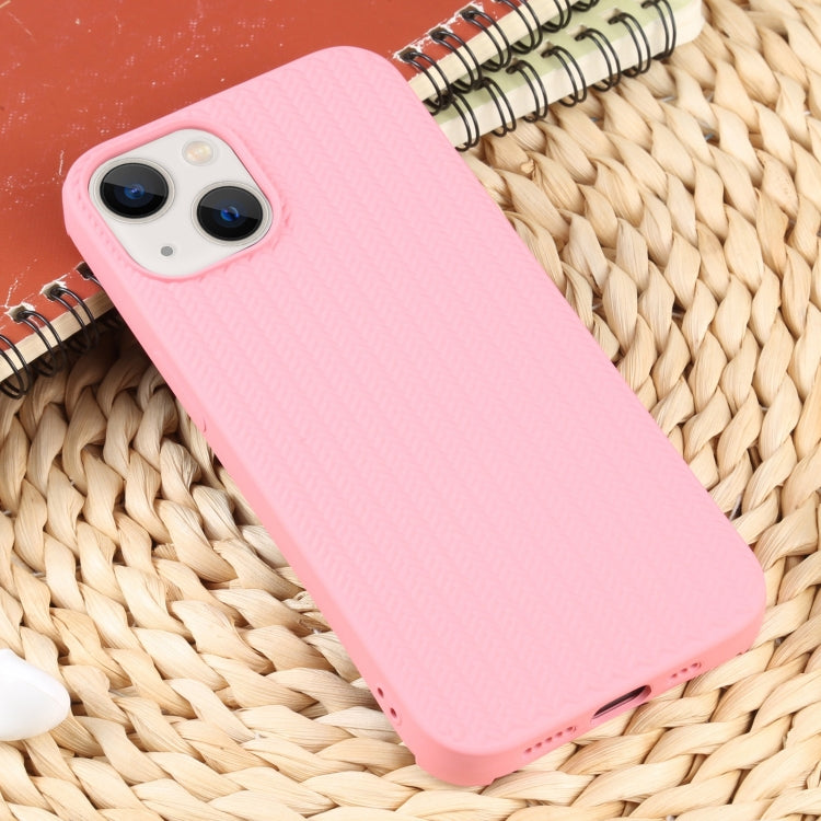 For iPhone 13 Weave Texture Silicone Phone Case