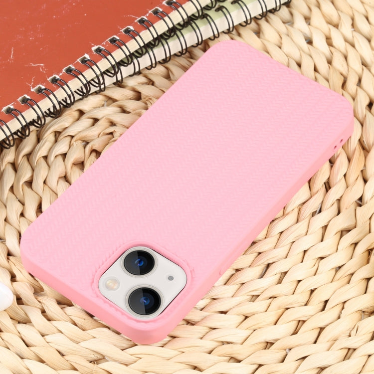For iPhone 13 Weave Texture Silicone Phone Case