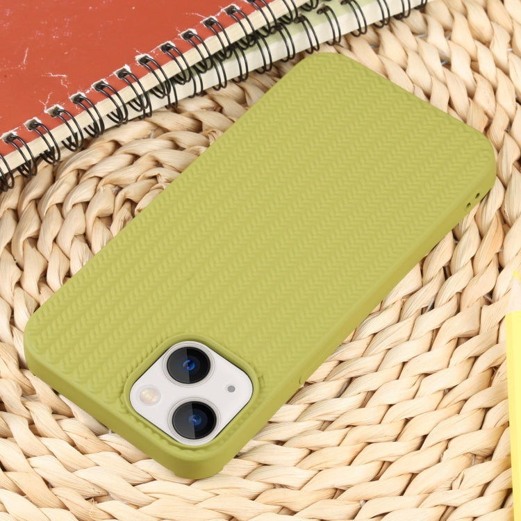 For iPhone 13 Weave Texture Silicone Phone Case