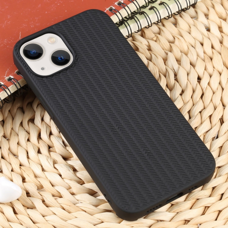 For iPhone 13 Weave Texture Silicone Phone Case