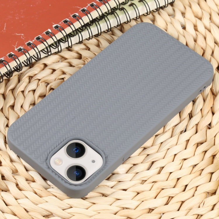 For iPhone 13 Weave Texture Silicone Phone Case