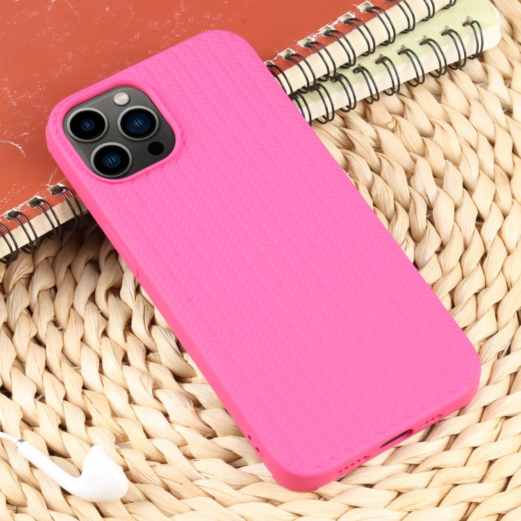 For iPhone 13 Pro Weave Texture Silicone Phone Case