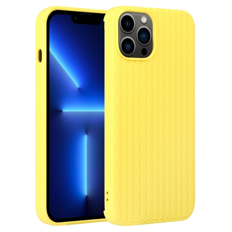 For iPhone 13 Pro Weave Texture Silicone Phone Case