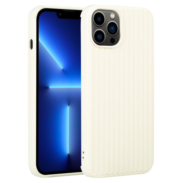 For iPhone 13 Pro Weave Texture Silicone Phone Case