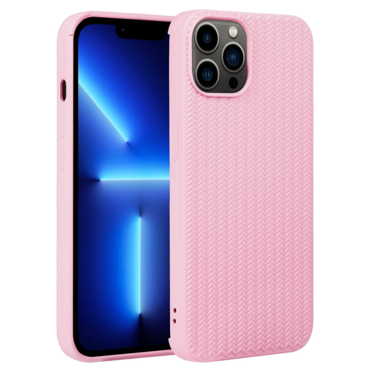 For iPhone 13 Pro Weave Texture Silicone Phone Case