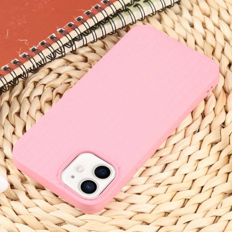For iPhone 12 Weave Texture Silicone Phone Case