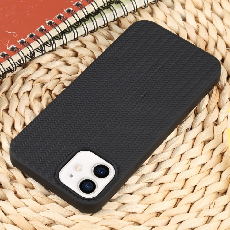 For iPhone 12 Weave Texture Silicone Phone Case