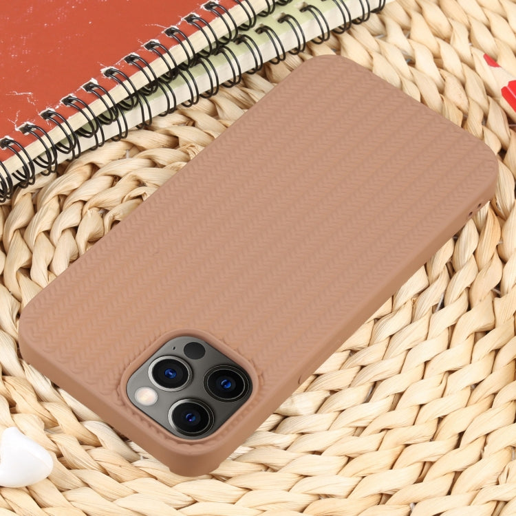For iPhone 12 Pro Weave Texture Silicone Phone Case