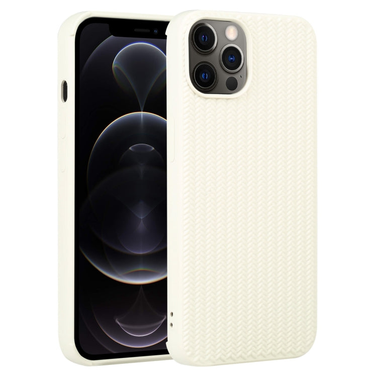 For iPhone 12 Pro Weave Texture Silicone Phone Case