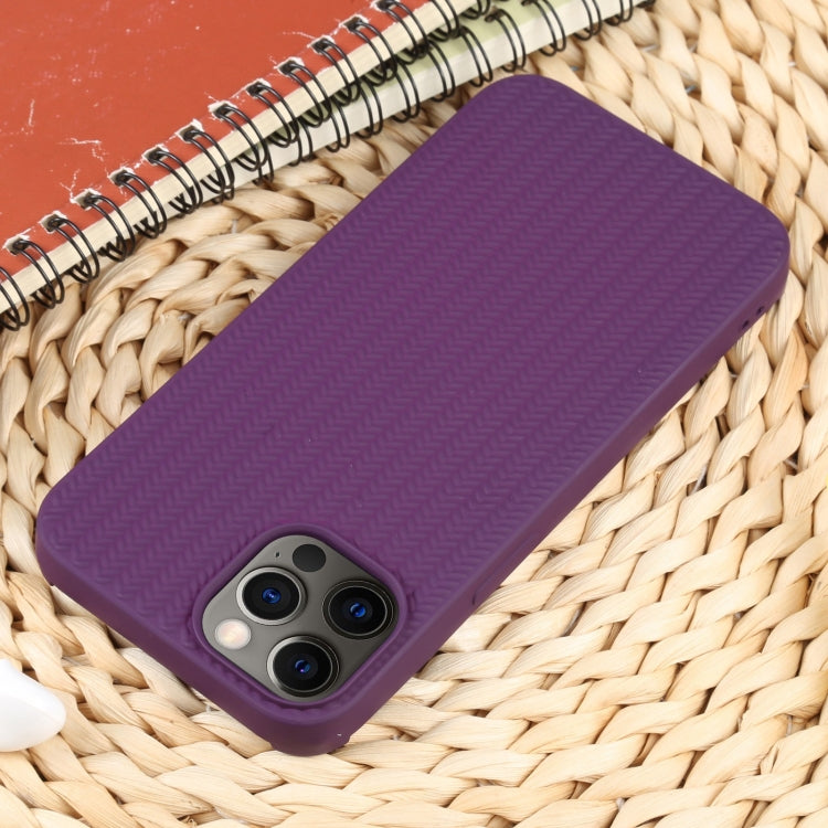 For iPhone 12 Pro Weave Texture Silicone Phone Case