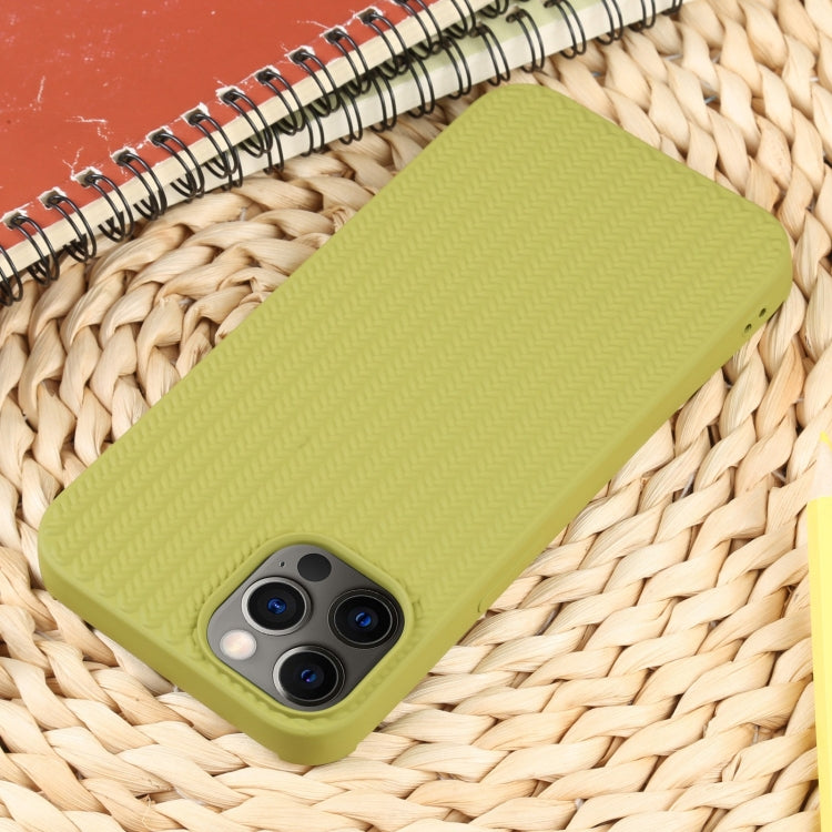 For iPhone 12 Pro Weave Texture Silicone Phone Case