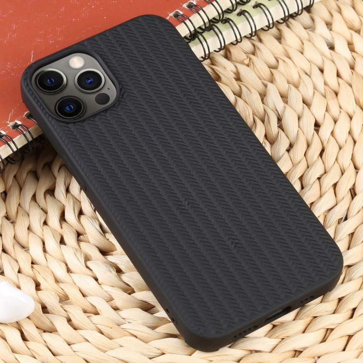 For iPhone 12 Pro Weave Texture Silicone Phone Case
