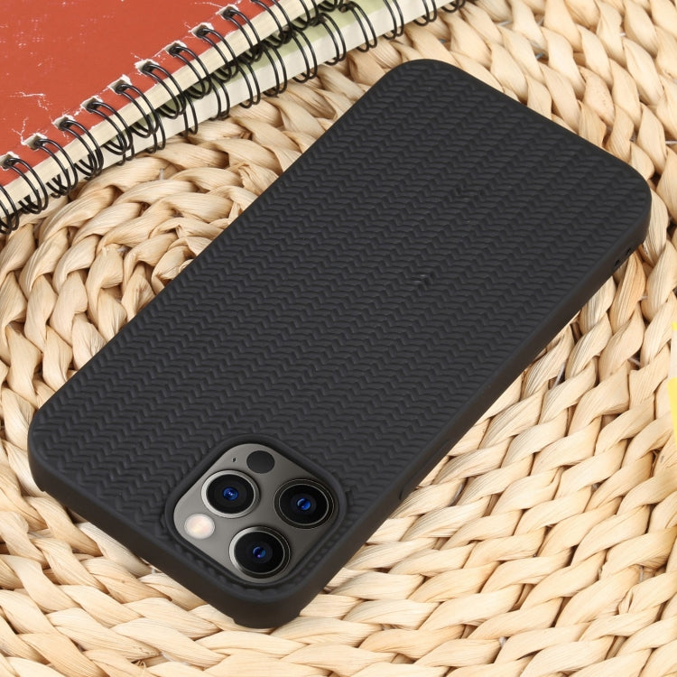 For iPhone 12 Pro Weave Texture Silicone Phone Case