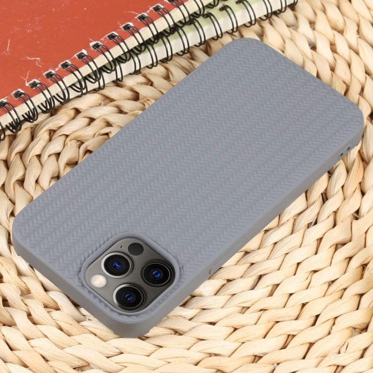 For iPhone 12 Pro Weave Texture Silicone Phone Case